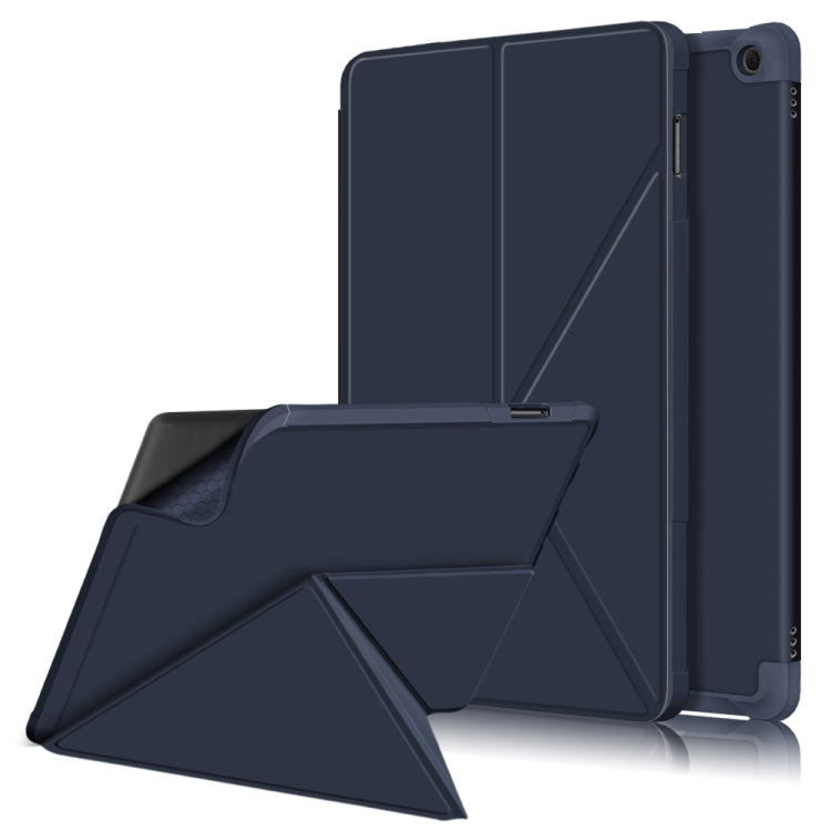 For Amazon Kindle Fire HD 10 / 10 Plus 2021 Multi-folding Horizontal Flip PU Leather Shockproof Case with Holder
