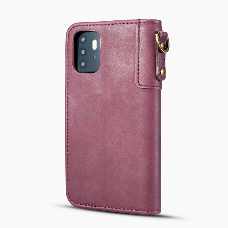 For Huawei P40 Retro Cowhide Texture Horizontal Leather Case with Card Slots & Wallet & Holder & Lanyard & Hand Strap