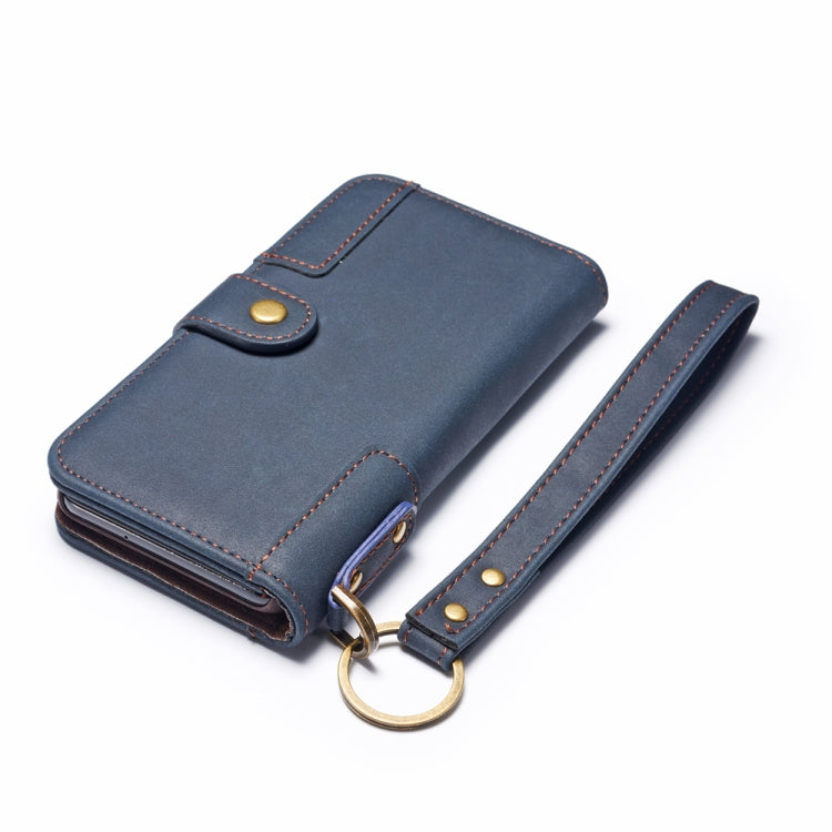 For Huawei P40 Retro Cowhide Texture Horizontal Leather Case with Card Slots & Wallet & Holder & Lanyard & Hand Strap