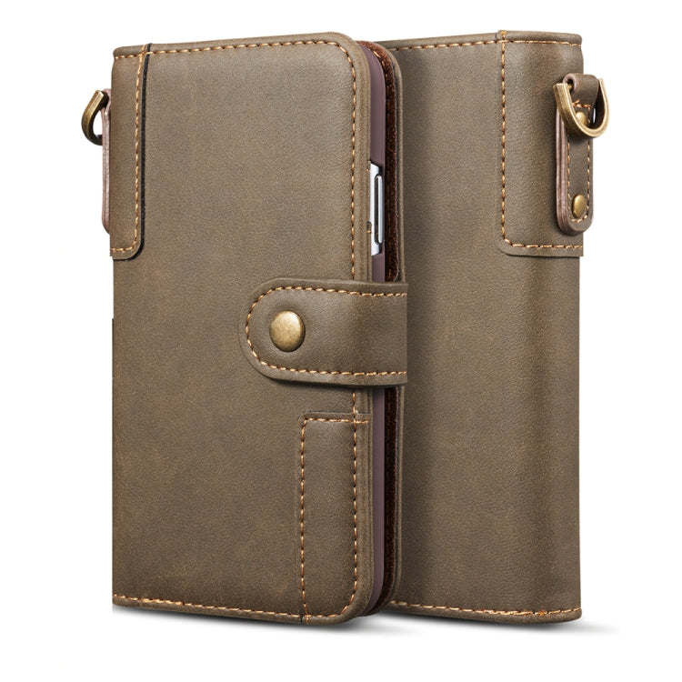 For Huawei P40 Retro Cowhide Texture Horizontal Leather Case with Card Slots & Wallet & Holder & Lanyard & Hand Strap