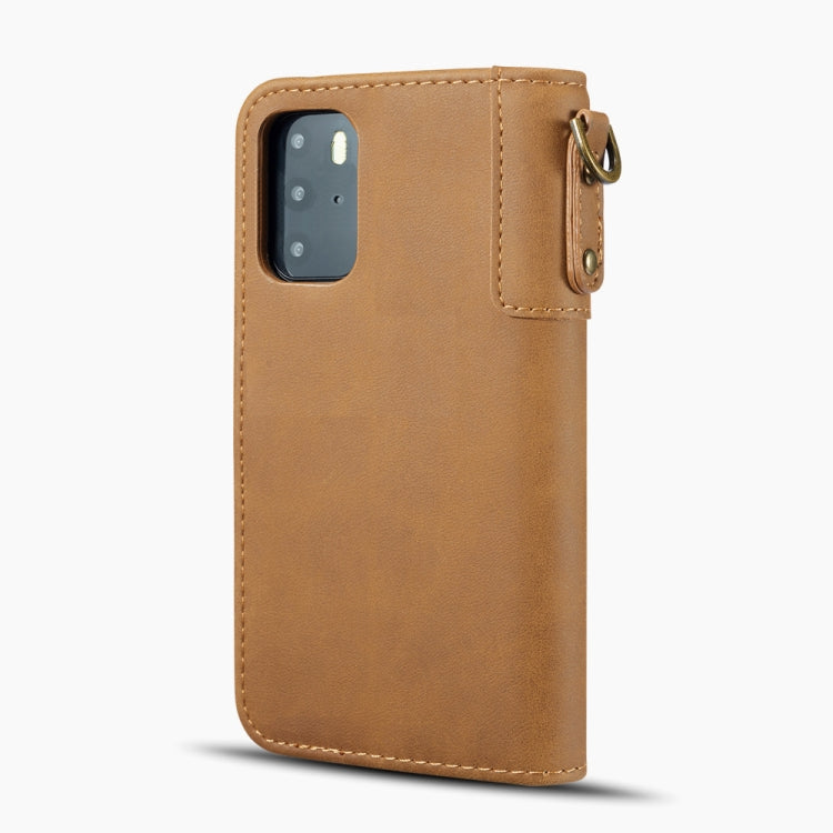 For Huawei P40 Retro Cowhide Texture Horizontal Leather Case with Card Slots & Wallet & Holder & Lanyard & Hand Strap