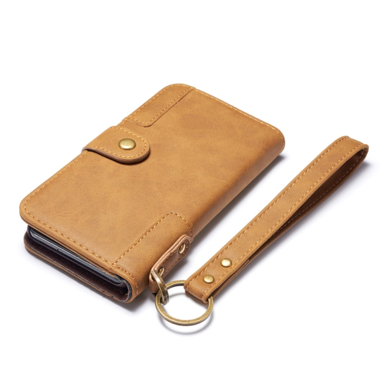 For Huawei P40 Retro Cowhide Texture Horizontal Leather Case with Card Slots & Wallet & Holder & Lanyard & Hand Strap