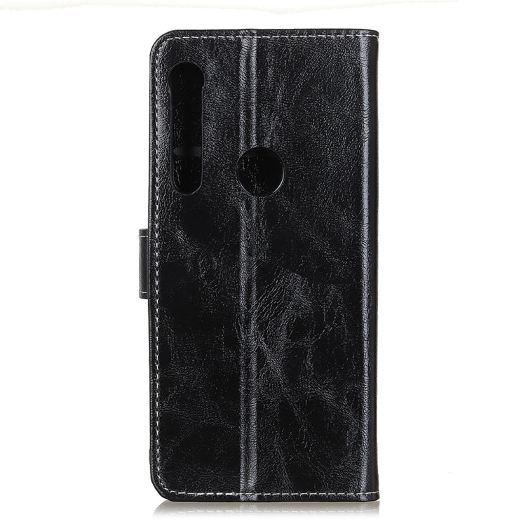For Motorola One Macro / G8 Play Retro Crazy Horse Texture Horizontal Flip Leather Case with Holder & Card Slots & Photo Frame & Wallet