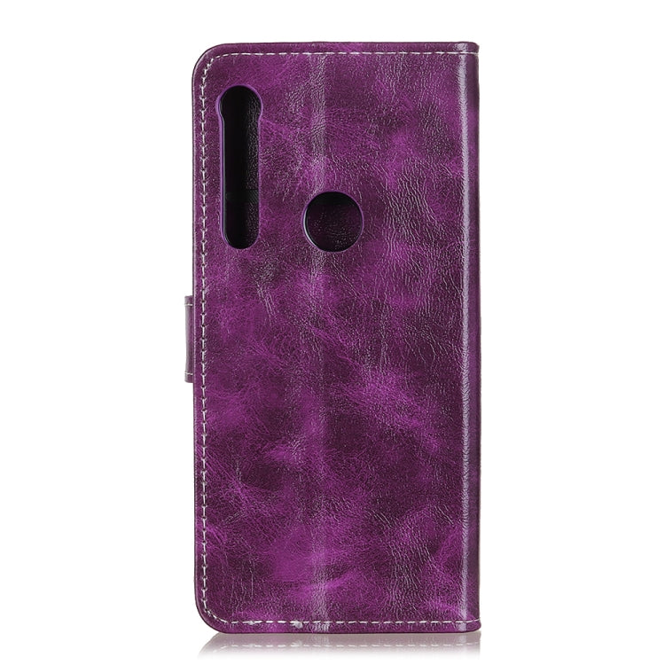 For Motorola One Macro / G8 Play Retro Crazy Horse Texture Horizontal Flip Leather Case with Holder & Card Slots & Photo Frame & Wallet