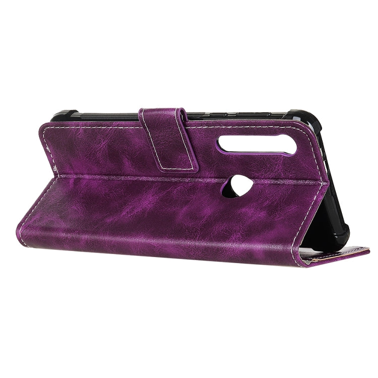 For Motorola One Macro / G8 Play Retro Crazy Horse Texture Horizontal Flip Leather Case with Holder & Card Slots & Photo Frame & Wallet