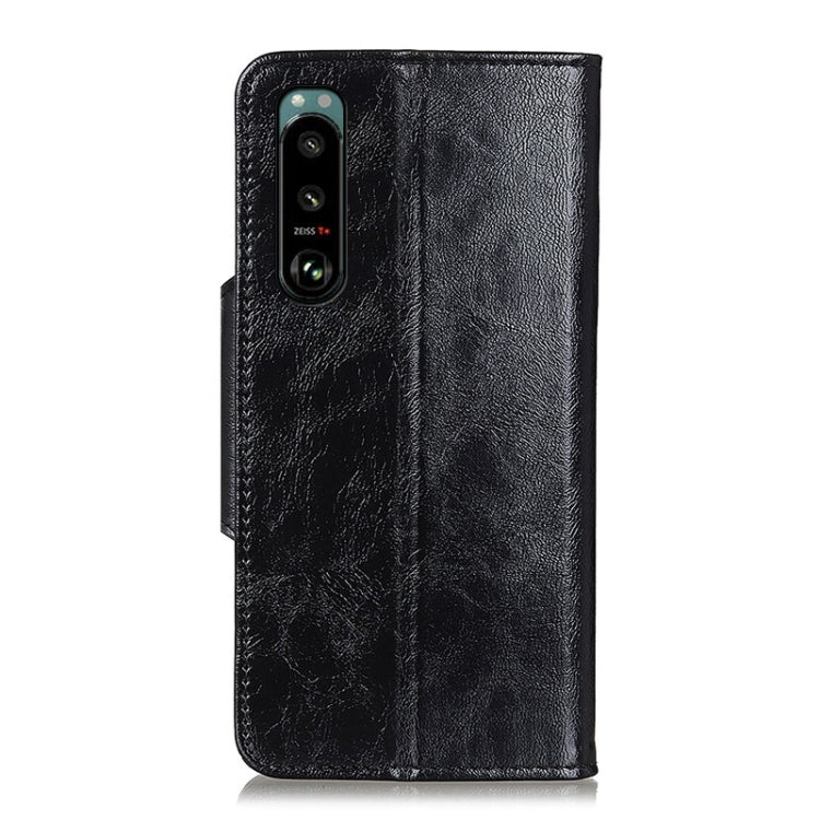 For Sony Xperia 5 III Crazy Horse Texture Magnetic Buckle Horizontal Flip Leather Case with Holder & 6-Card Slots & Wallet