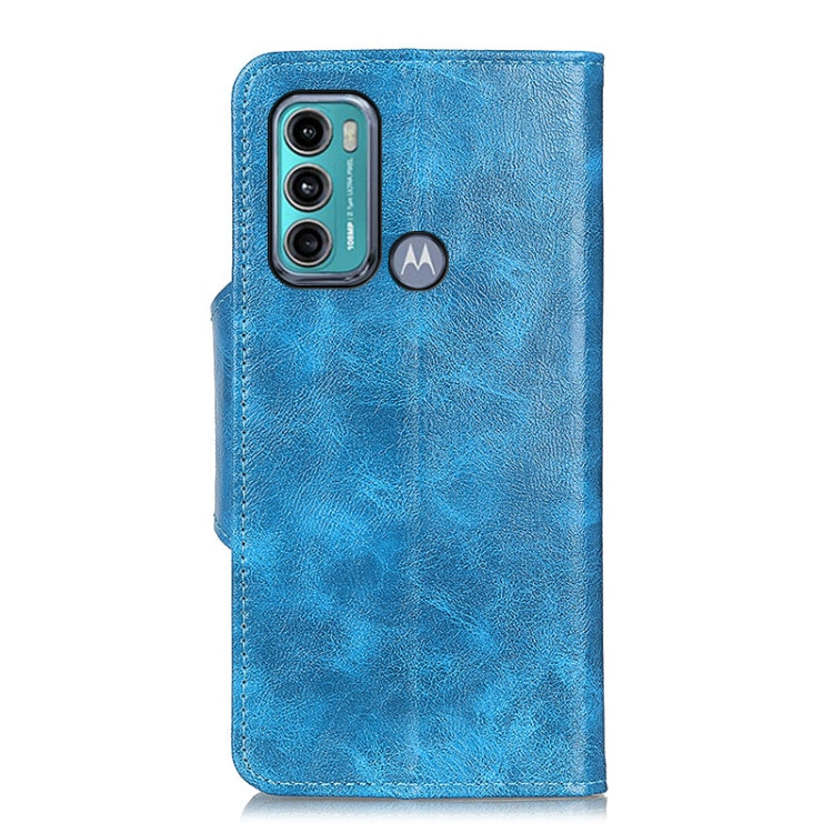 For Motorola Moto G60 / G40 Fusion Crazy Horse Texture Magnetic Buckle Horizontal Flip Leather Case with Holder & 6-Card Slots & Wallet