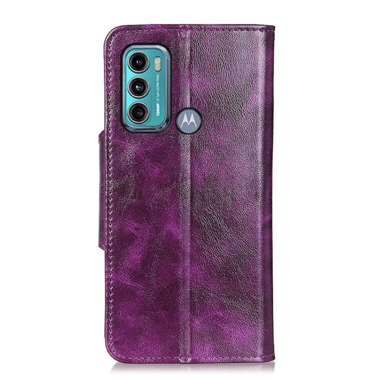 For Motorola Moto G60 / G40 Fusion Crazy Horse Texture Magnetic Buckle Horizontal Flip Leather Case with Holder & 6-Card Slots & Wallet