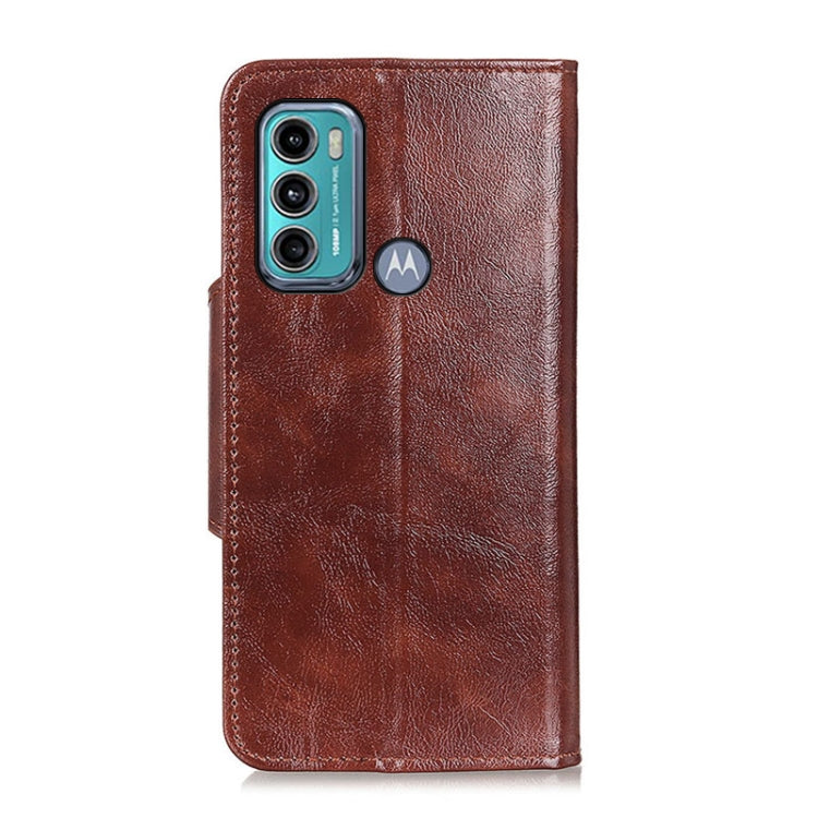 For Motorola Moto G60 / G40 Fusion Crazy Horse Texture Magnetic Buckle Horizontal Flip Leather Case with Holder & 6-Card Slots & Wallet