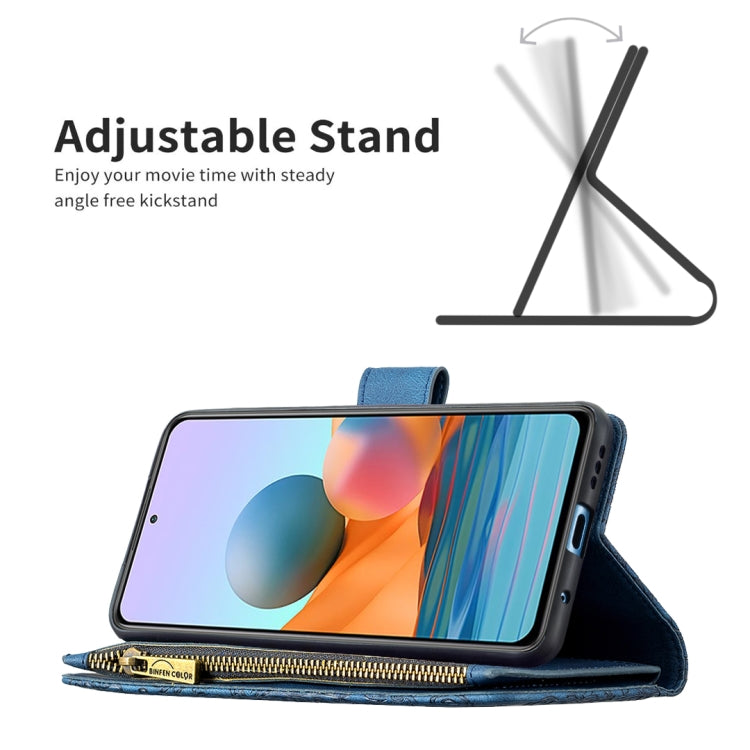 For Xiaomi Redmi Note 10 Pro Flying Butterfly Embossing Pattern Zipper Horizontal Flip Leather Case with Holder & Card Slots & Wallet