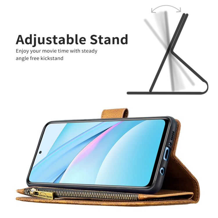 For Xiaomi Mi 10T Lite 5G Flying Butterfly Embossing Pattern Zipper Horizontal Flip Leather Case with Holder & Card Slots & Wallet