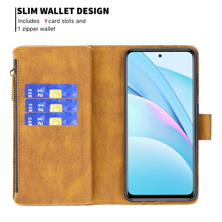 For Xiaomi Mi 10T Lite 5G Flying Butterfly Embossing Pattern Zipper Horizontal Flip Leather Case with Holder & Card Slots & Wallet
