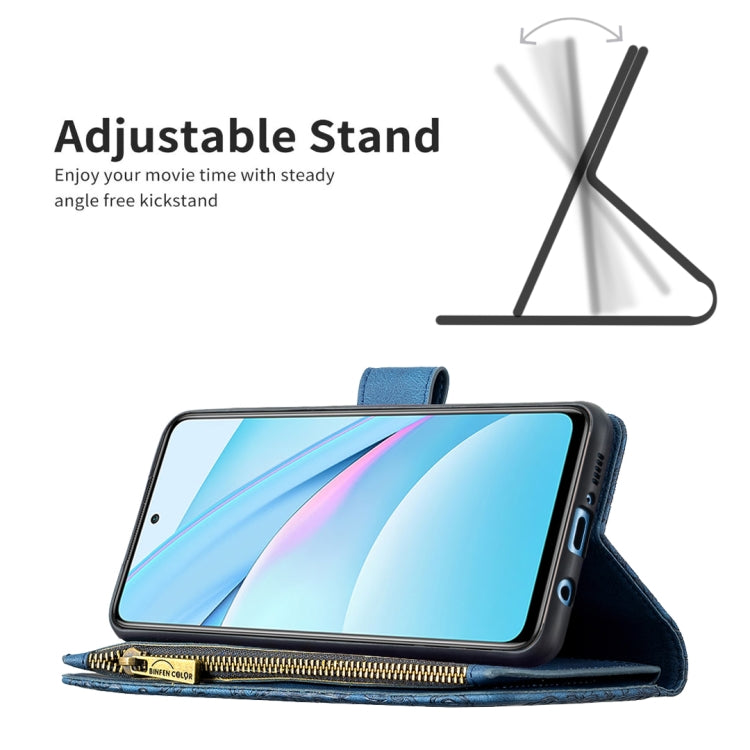 For Xiaomi Mi 10T Lite 5G Flying Butterfly Embossing Pattern Zipper Horizontal Flip Leather Case with Holder & Card Slots & Wallet