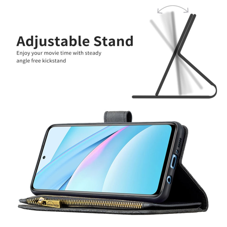 For Xiaomi Mi 10T Lite 5G Flying Butterfly Embossing Pattern Zipper Horizontal Flip Leather Case with Holder & Card Slots & Wallet