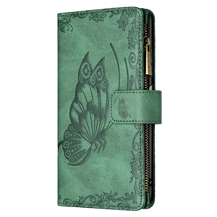 For Xiaomi Mi 11i/Poco F3/Redmi K40 Flying Butterfly Embossing Pattern Zipper Horizontal Flip Leather Case with Holder & Card Slots & Wallet
