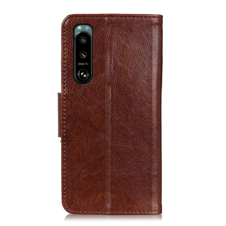 For Sony Xperia 5 III Nappa Texture Horizontal Flip Leather Case with Holder & Card Slots & Wallet