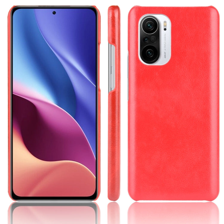 For Xiaomi Redmi K40 / K40 Pro / Poco F3 Shockproof Litchi Texture PC + PU Case