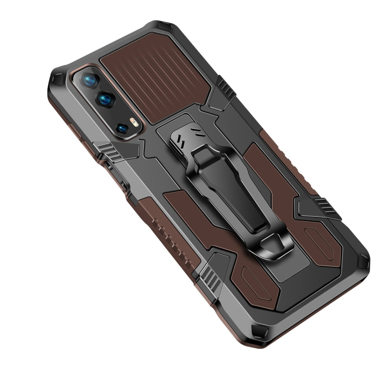 For vivo Y72 5G Armor Warrior Shockproof PC + TPU Protective Case