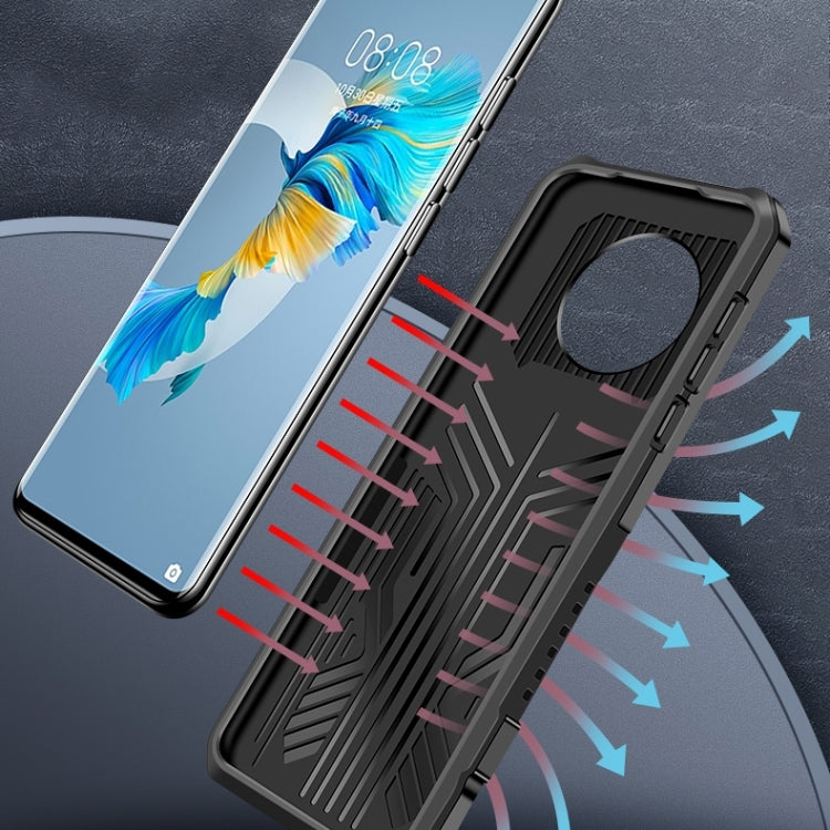 For vivo Y72 5G Armor Warrior Shockproof PC + TPU Protective Case