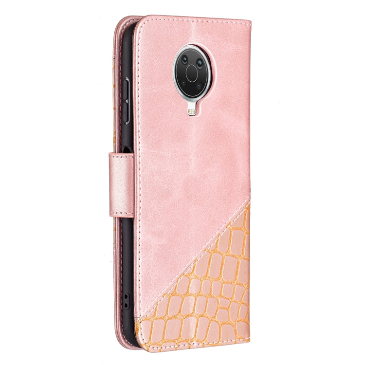 For Nokia G20 / G10 Matching Color Crocodile Texture Horizontal Flip PU Leather Case with Wallet & Holder & Card Slots