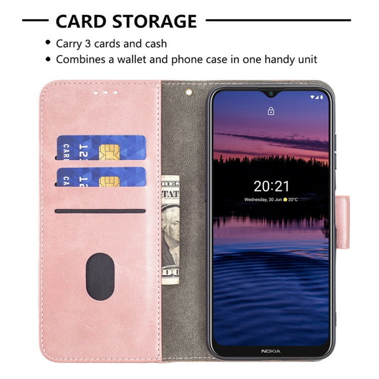 For Nokia G20 / G10 Matching Color Crocodile Texture Horizontal Flip PU Leather Case with Wallet & Holder & Card Slots