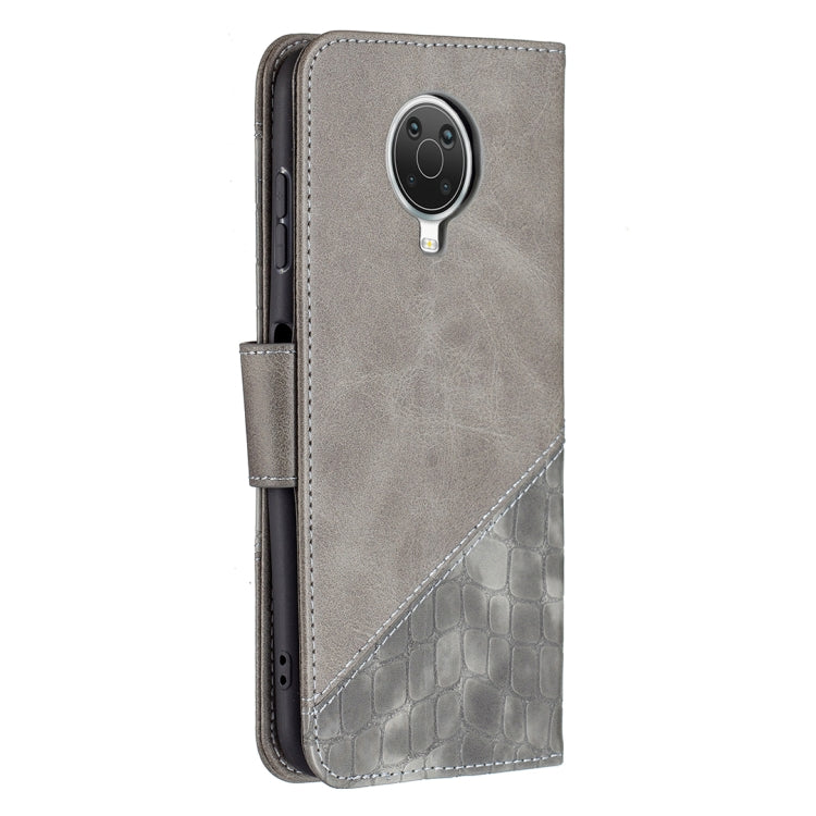 For Nokia G20 / G10 Matching Color Crocodile Texture Horizontal Flip PU Leather Case with Wallet & Holder & Card Slots