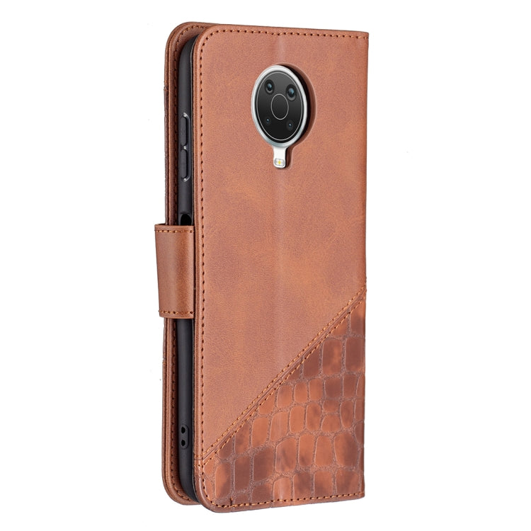 For Nokia G20 / G10 Matching Color Crocodile Texture Horizontal Flip PU Leather Case with Wallet & Holder & Card Slots