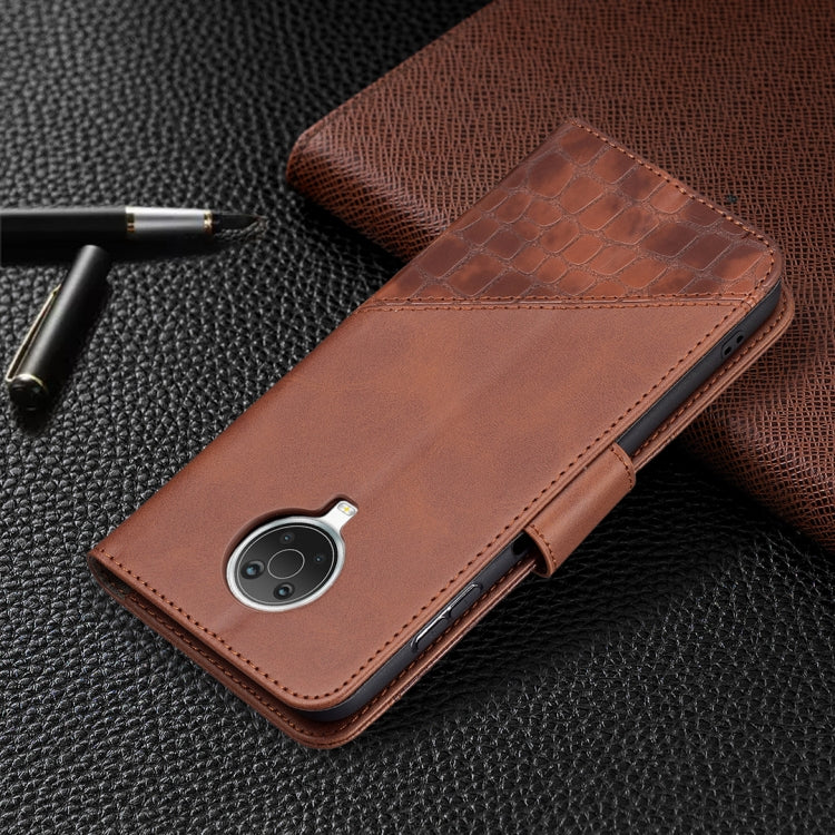 For Nokia G20 / G10 Matching Color Crocodile Texture Horizontal Flip PU Leather Case with Wallet & Holder & Card Slots