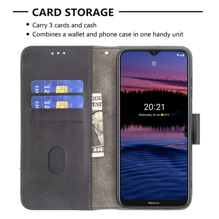 For Nokia G20 / G10 Matching Color Crocodile Texture Horizontal Flip PU Leather Case with Wallet & Holder & Card Slots