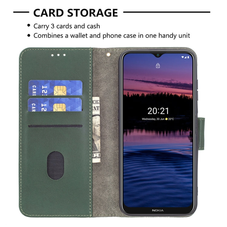 For Nokia G20 / G10 Matching Color Crocodile Texture Horizontal Flip PU Leather Case with Wallet & Holder & Card Slots
