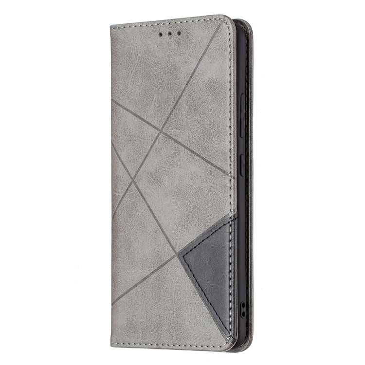 For Samsung Galaxy A82 5G Rhombus Texture Horizontal Flip Magnetic Leather Case with Holder & Card Slots