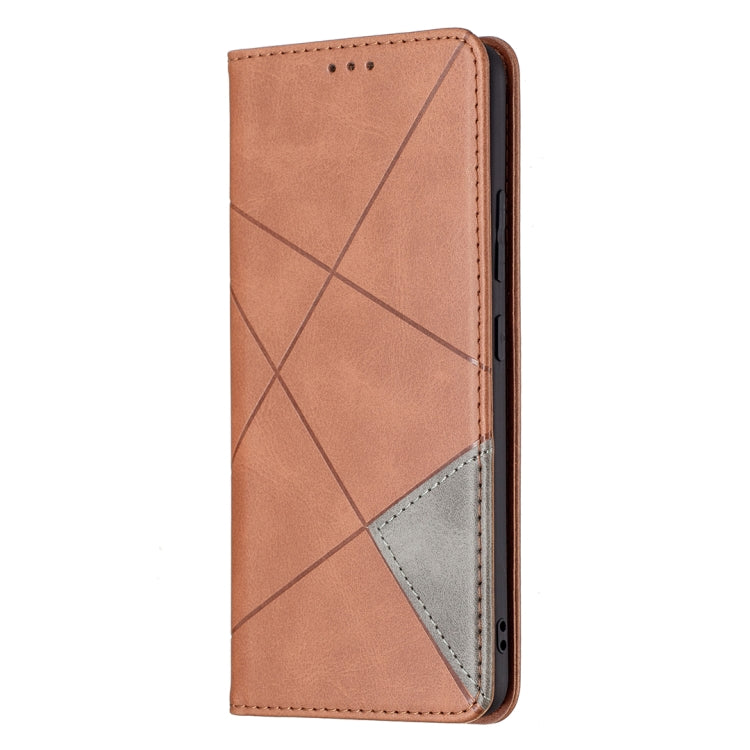 For Samsung Galaxy A82 5G Rhombus Texture Horizontal Flip Magnetic Leather Case with Holder & Card Slots