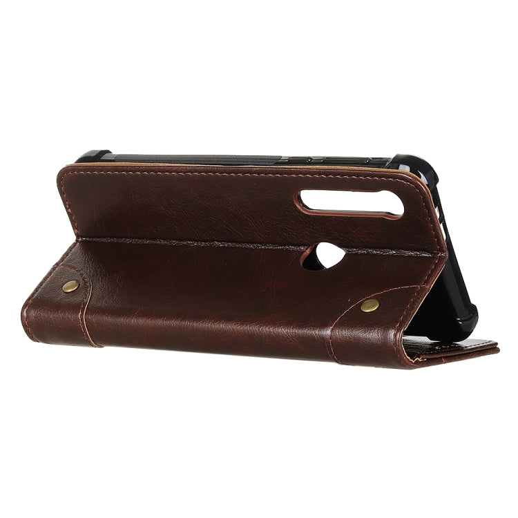 For Motorola One Macro / G8 Play Copper Buckle Nappa Texture Horizontal Flip Leather Case with Holder & Card Slots & Wallet