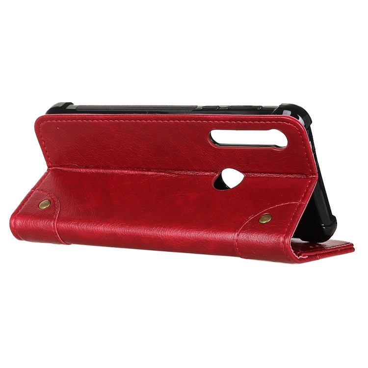 For Motorola One Macro / G8 Play Copper Buckle Nappa Texture Horizontal Flip Leather Case with Holder & Card Slots & Wallet
