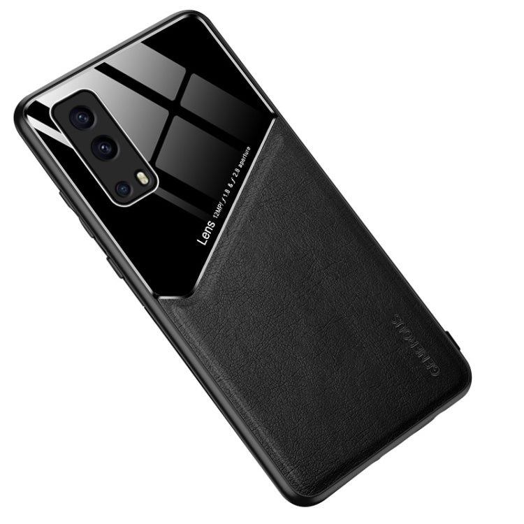 For vivo iQOO Z3 All-inclusive Leather + Organic Glass Protective Case with Metal Iron Sheet