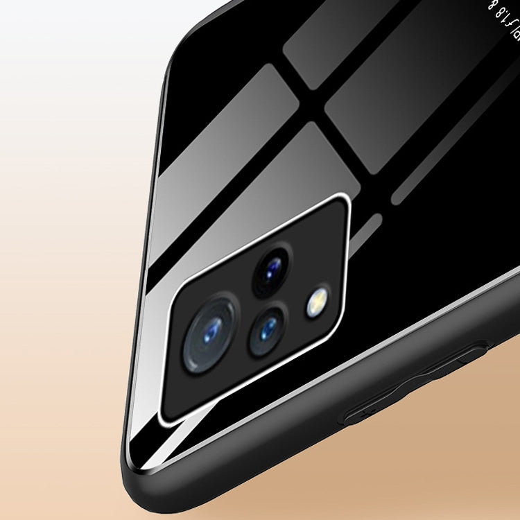 For vivo V21 All-inclusive Leather + Organic Glass Protective Case with Metal Iron Sheet