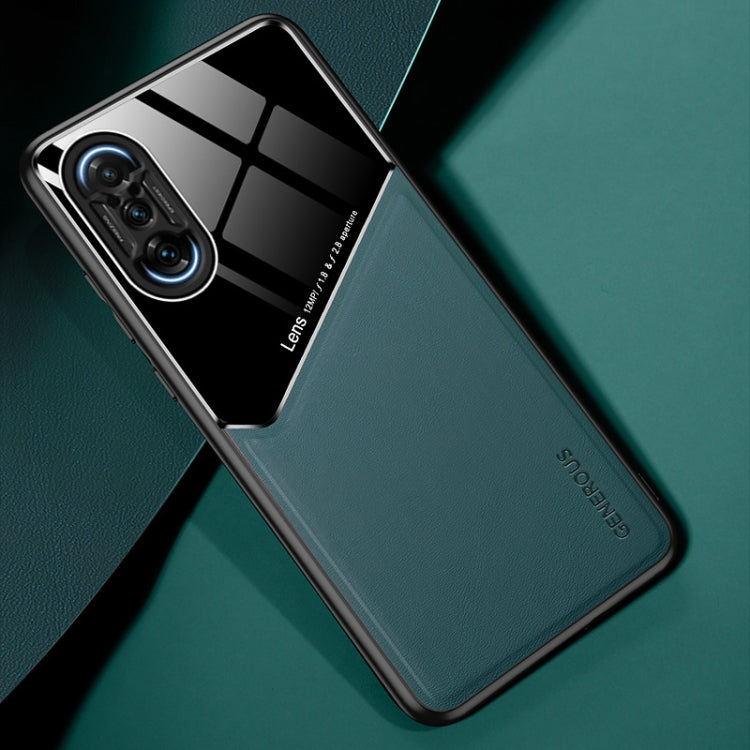 For Xiaomi Redmi K40 Gaming Edition 5G All-inclusive Leather + Organic Glass Protective Case with Metal Iron Sheet