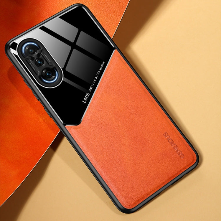 For Xiaomi Redmi K40 Gaming Edition 5G All-inclusive Leather + Organic Glass Protective Case with Metal Iron Sheet