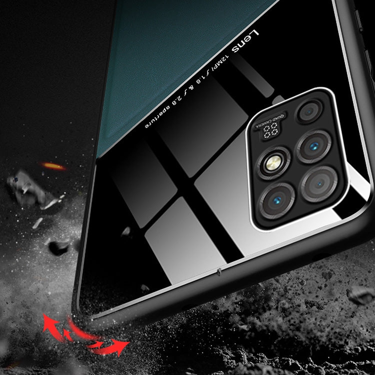 For Honor Play 5T Vitality All-inclusive Leather + Organic Glass Protective Case with Metal Iron Sheet