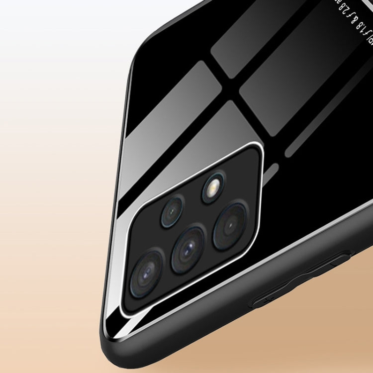 For Samsung Galaxy A32 4G All-inclusive Leather + Organic Glass Protective Case with Metal Iron Sheet