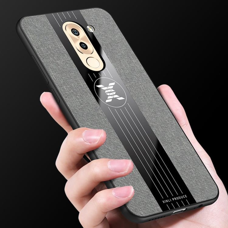 For Huawei Honor 6X XINLI Stitching Cloth Textue Shockproof TPU Protective Case