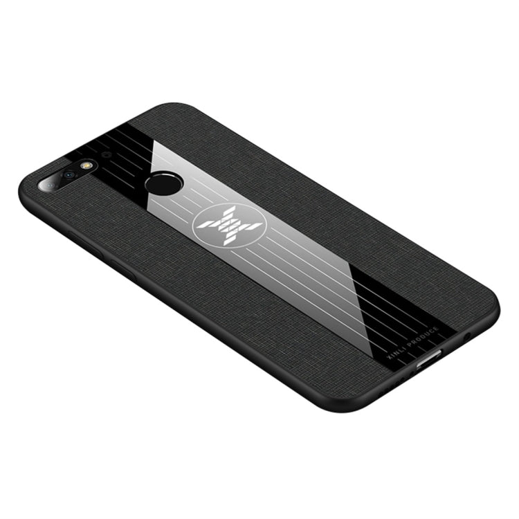 For Huawei Honor 7C / Enjoy 8 XINLI Stitching Cloth Textue Shockproof TPU Protective Case