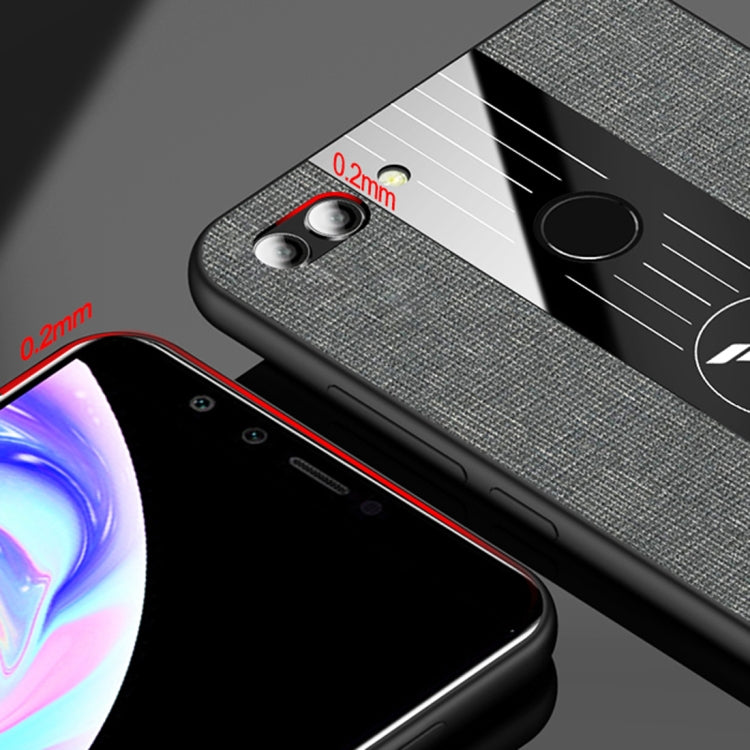 For Huawei Honor 7C / Enjoy 8 XINLI Stitching Cloth Textue Shockproof TPU Protective Case