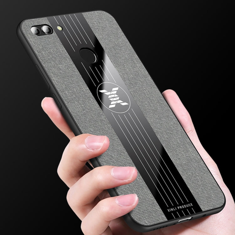 For Huawei Enjoy 8 Plus XINLI Stitching Cloth Textue Shockproof TPU Protective Case