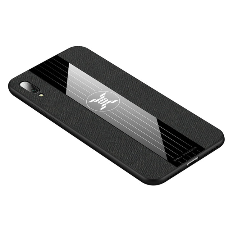For Huawei Enjoy 9 XINLI Stitching Cloth Textue Shockproof TPU Protective Case