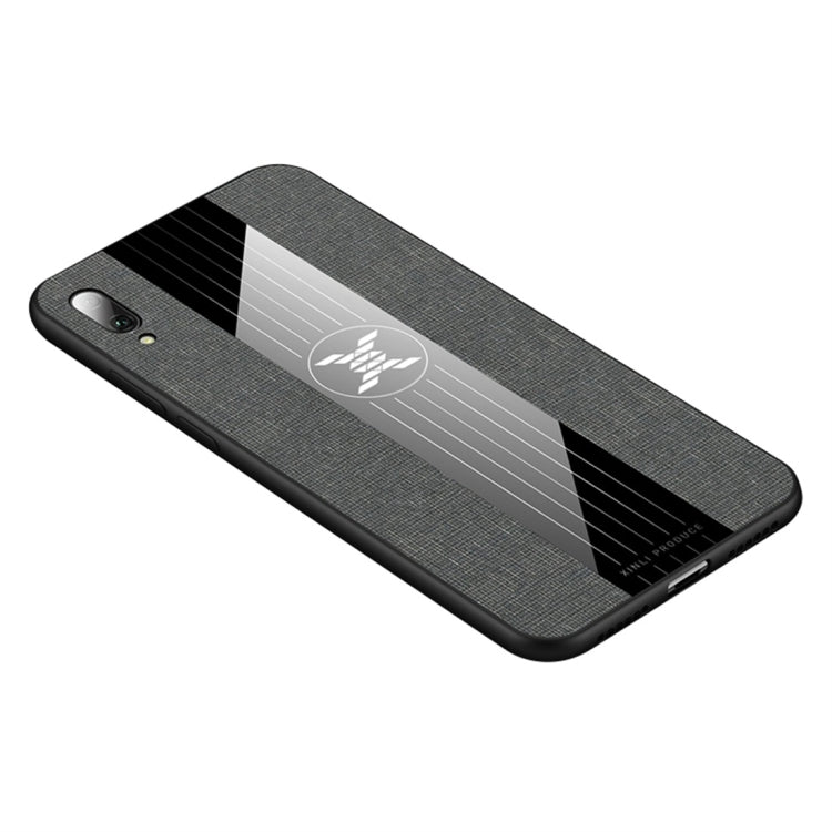 For Huawei Enjoy 9 XINLI Stitching Cloth Textue Shockproof TPU Protective Case