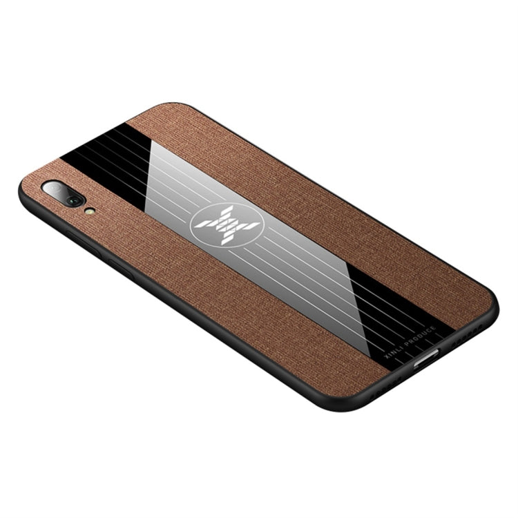 For Huawei Enjoy 9 XINLI Stitching Cloth Textue Shockproof TPU Protective Case