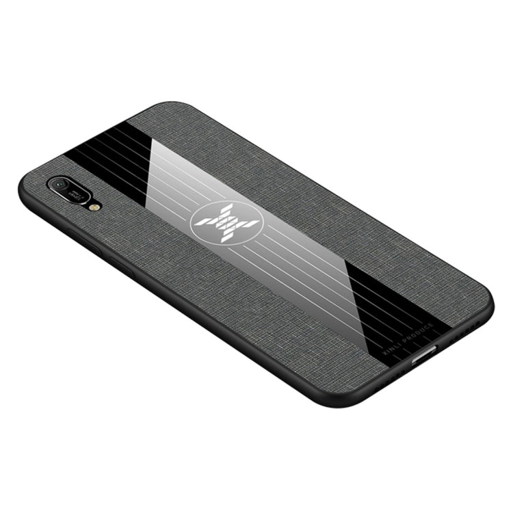 For Huawei Enjoy 9e XINLI Stitching Cloth Textue Shockproof TPU Protective Case