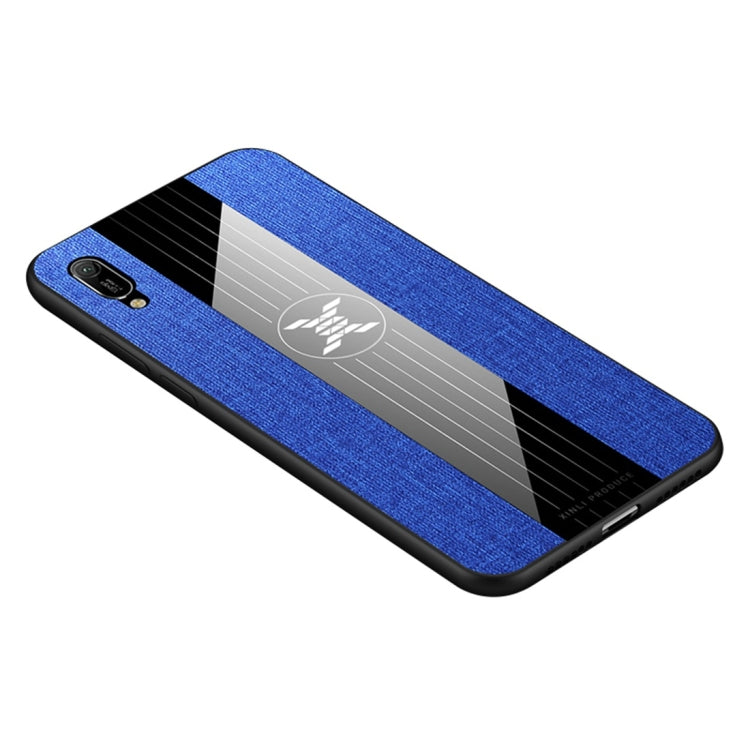 For Huawei Enjoy 9e XINLI Stitching Cloth Textue Shockproof TPU Protective Case