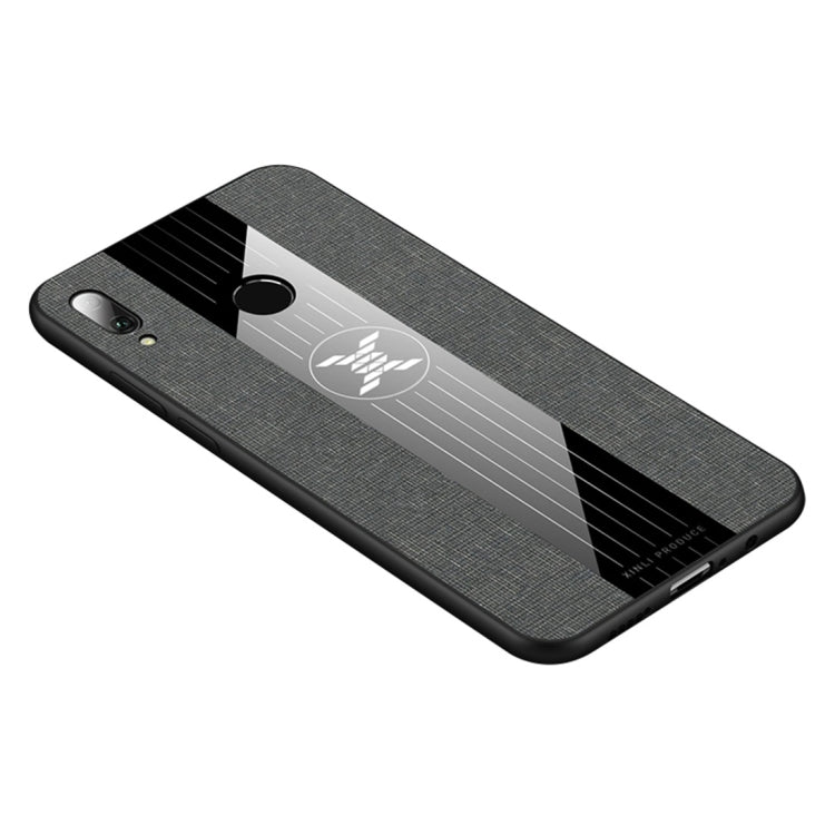 For Huawei Enjoy 9 Plus XINLI Stitching Cloth Textue Shockproof TPU Protective Case